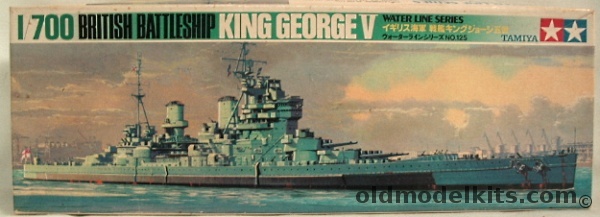 Tamiya 1/700 HMS King George V British Battleship, WLB 125 plastic model kit